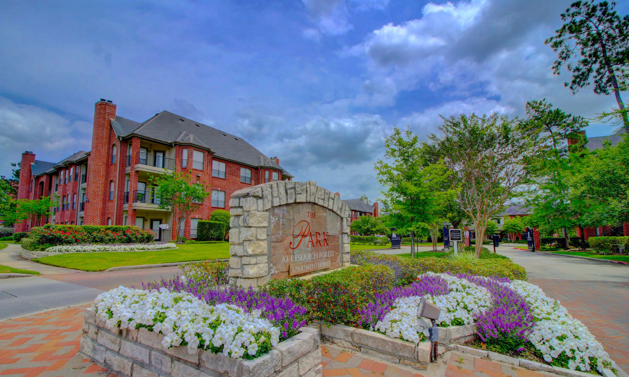 Front Signage at The Park at Research Forest in The Woodlands, TX