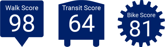 Solaire 7077 Woodmont has great walk score, transit score, and bike score in Bethesda, Maryland