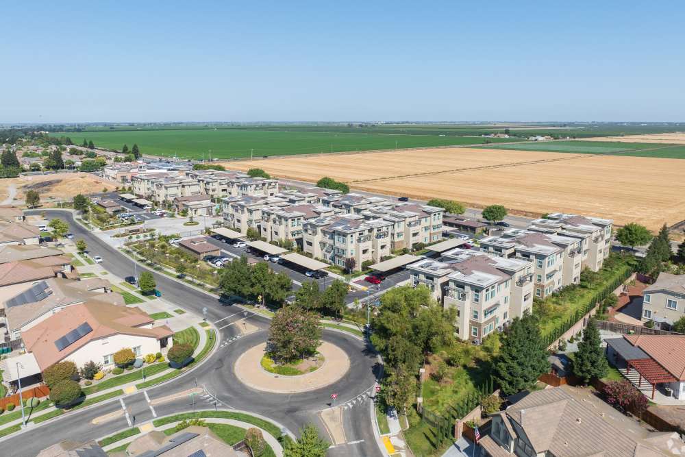 Aerial view at Eight Mile House in Stockton, California