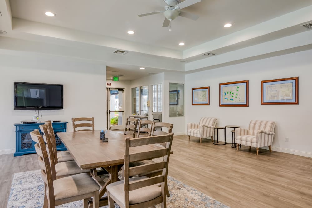 Community clubhouse at Woodpark Apartments in Aliso Viejo, California