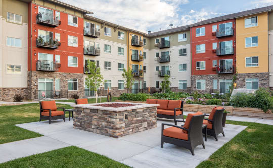 Affinity at Colorado Springs fire-pit seating