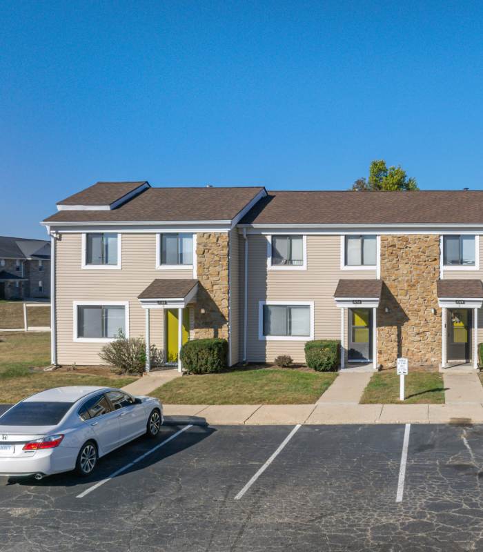 Car parking at Twyckenham Apartments in Lafayette, Indiana