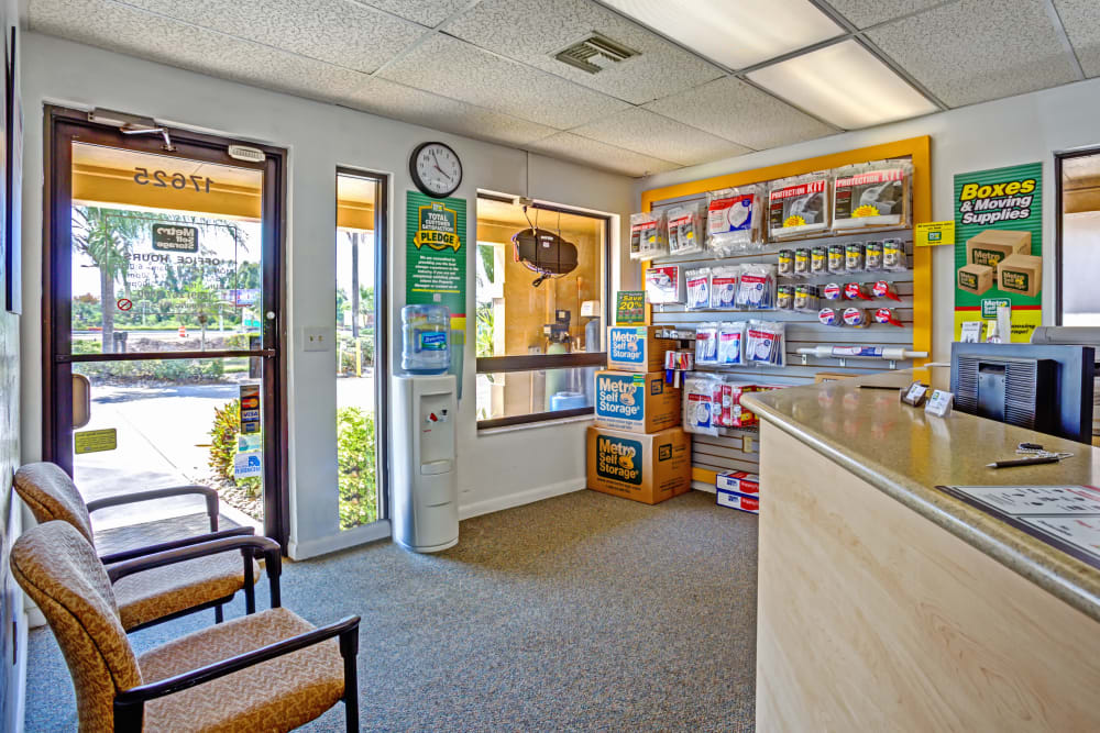 Packaging supplies at Metro Self Storage in Fort Myers, Florida