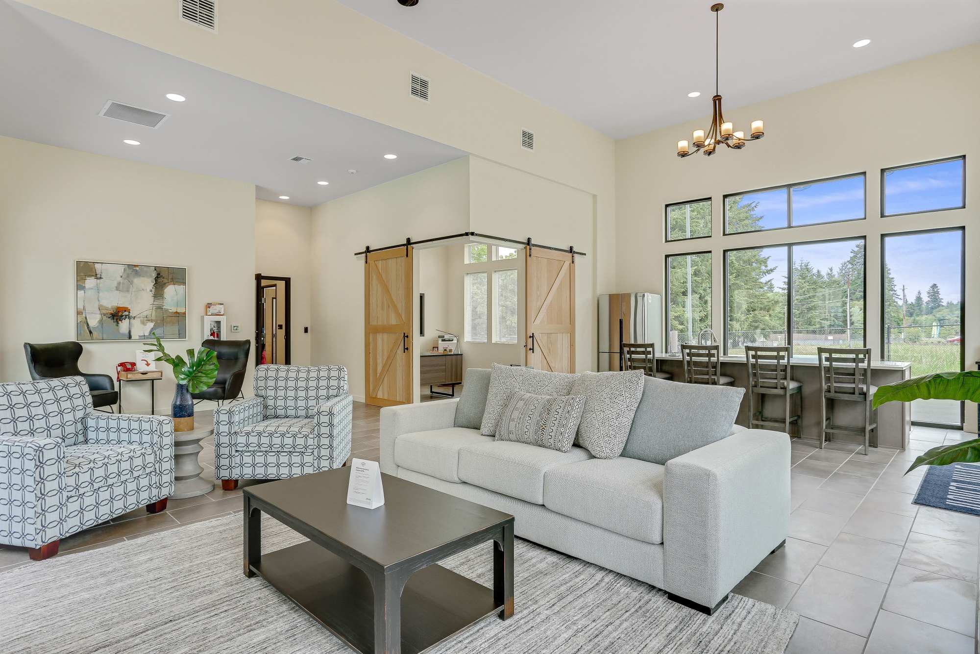 The community lounge at Haven Hills in Vancouver, Washington