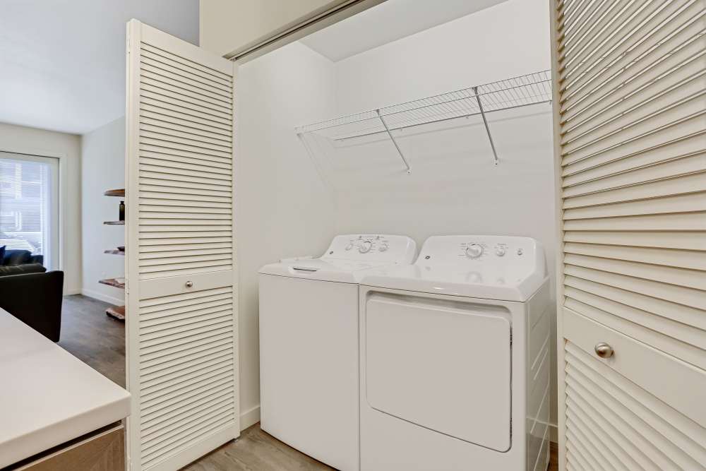 Laundry room at Haven Hills in Vancouver, Washington