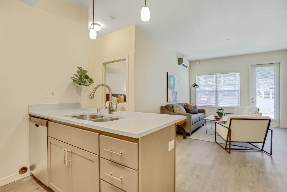 kitchen with modern appliances at Haven Hills in Vancouver, Washington