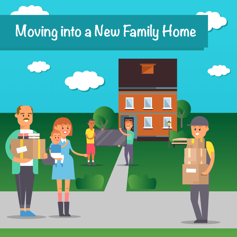 Moving into a new family home at Smart Self Storage.