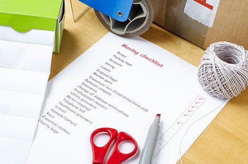 A moving checklist for Canyon Rose Storage in Gold Canyon, Arizona.