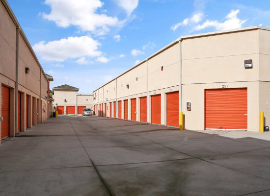 Ground-level storage units in Cypress, California