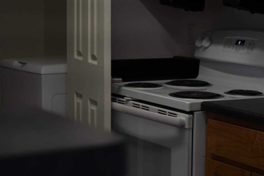 View of kitchen at Hardin Terrace in Jefferson, Georgia