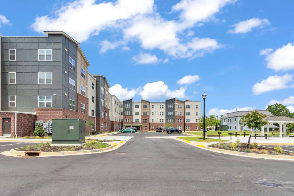 Exterior shot of apartments at The Lenox in Augusta, Georgia