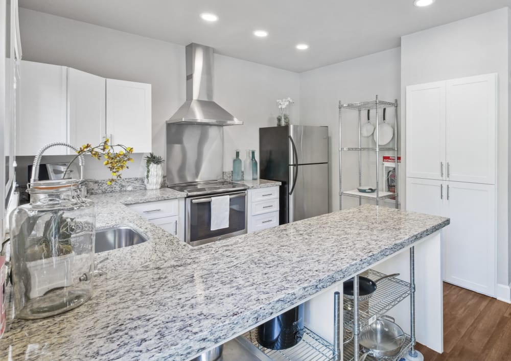 Apartment with plank flooring at Sherwood in Folsom, California