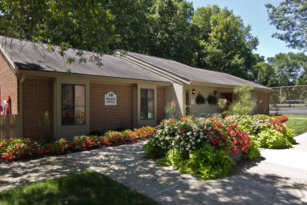 Exterior view of the rental office at North River Place in Chillicothe, Ohio