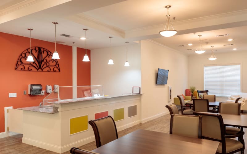 cozy cafe at The Blake at Lafayette in Lafayette, Louisiana