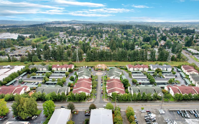 aerial View of the property at The Landings at Morrison Apartments in Gresham, Oregon