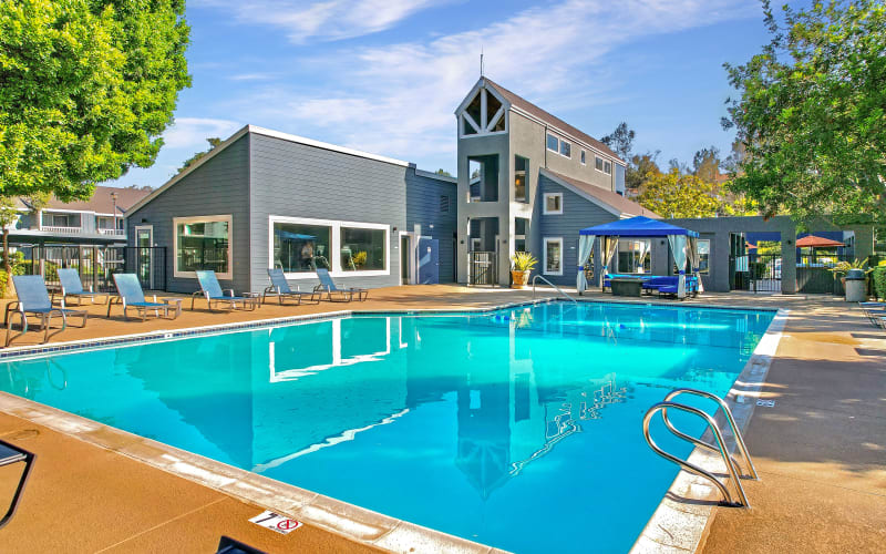 Entrance to the pool area at Terra Nova Villas in Chula Vista, California