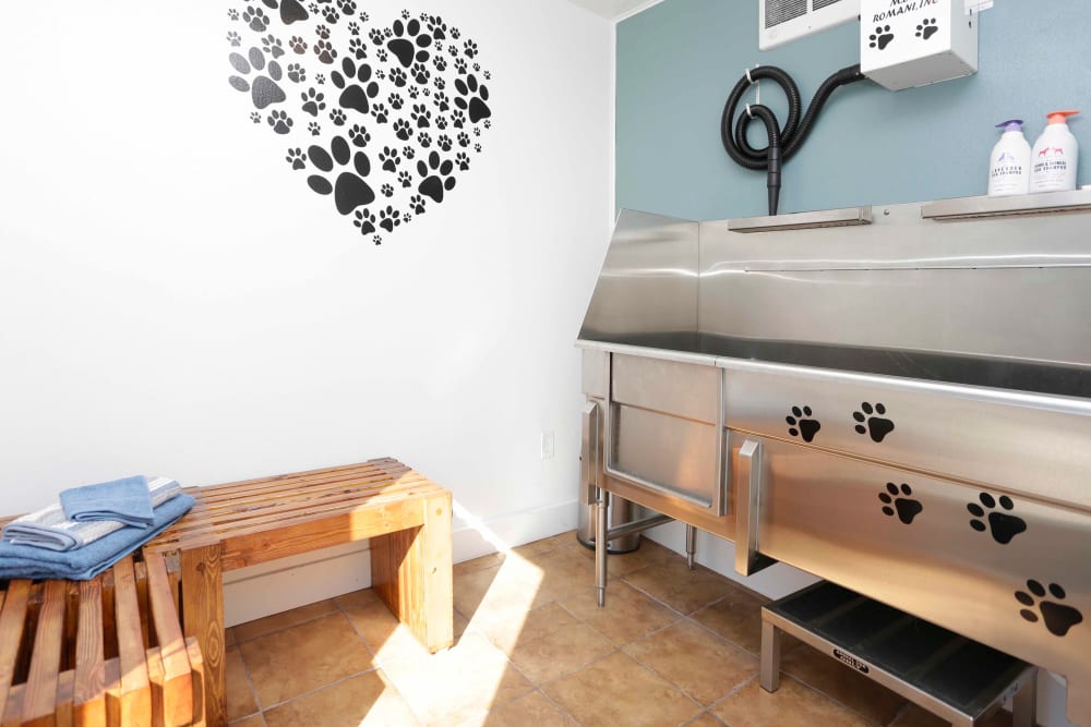 The pet spa at Royal Ridge Apartments in Midvale, Utah