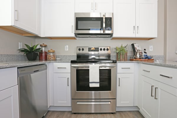 Kitchen with stainless-steel appliances at Christopher Todd Communities At Marley Park in Surprise, Arizona