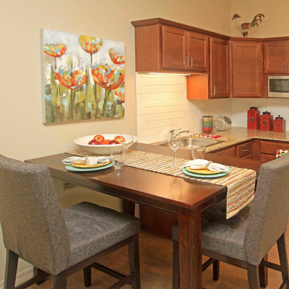 Resident kitchen at Anthology of Grayslake in Grayslake, Illinois