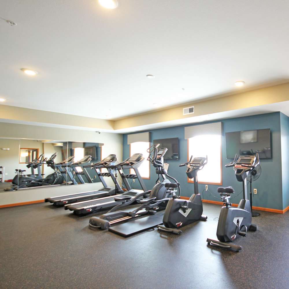 Fitness center at Parkview East in Ramsey, Minnesota