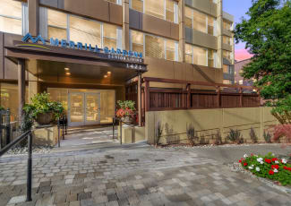Front entrance at Merrill Gardens at First Hill in Seattle, WA