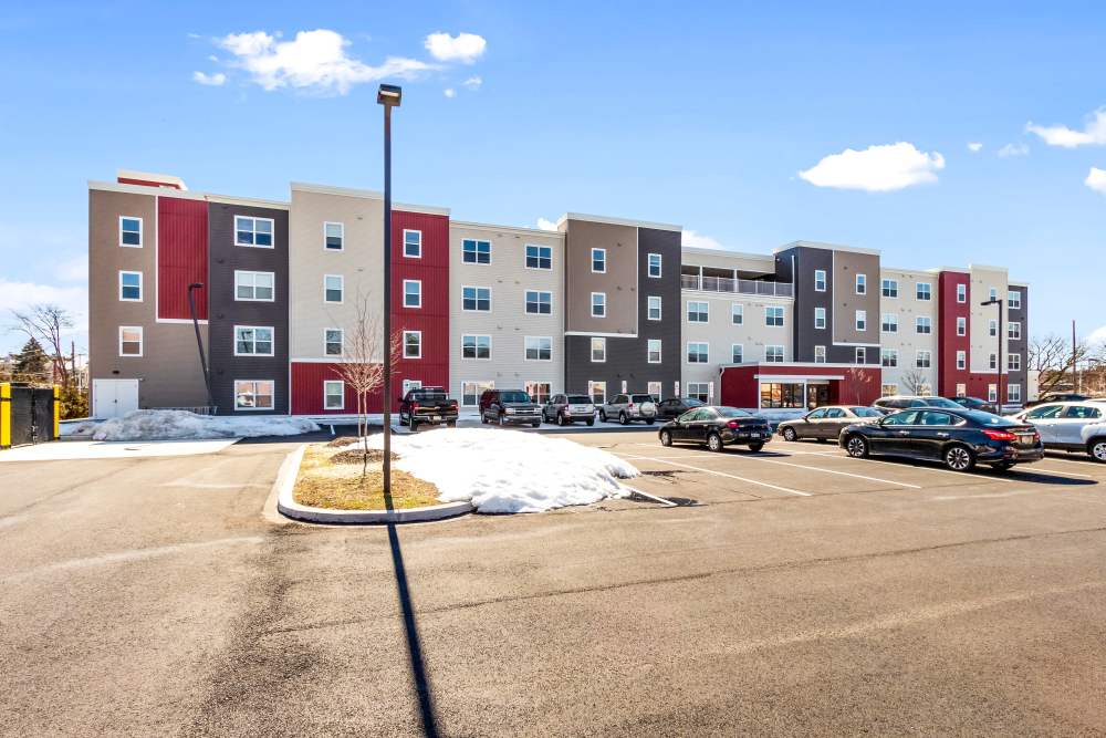 Apartment exterior with car parking space at Barley Square Apartments in Reading, Pennsylvania