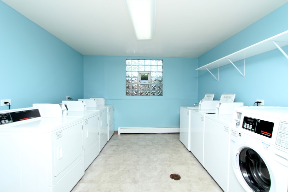 Onsite laundry center at West Line Apartments in Hanover Park, Illinois
