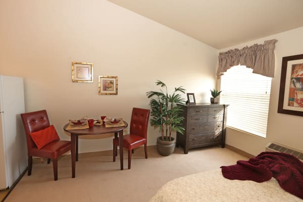 Bedroom at Elk Meadows Assisted Living in Oakley, Utah