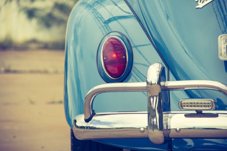 A classic car at The Jane at Moore's Lake in Chester, Virginia