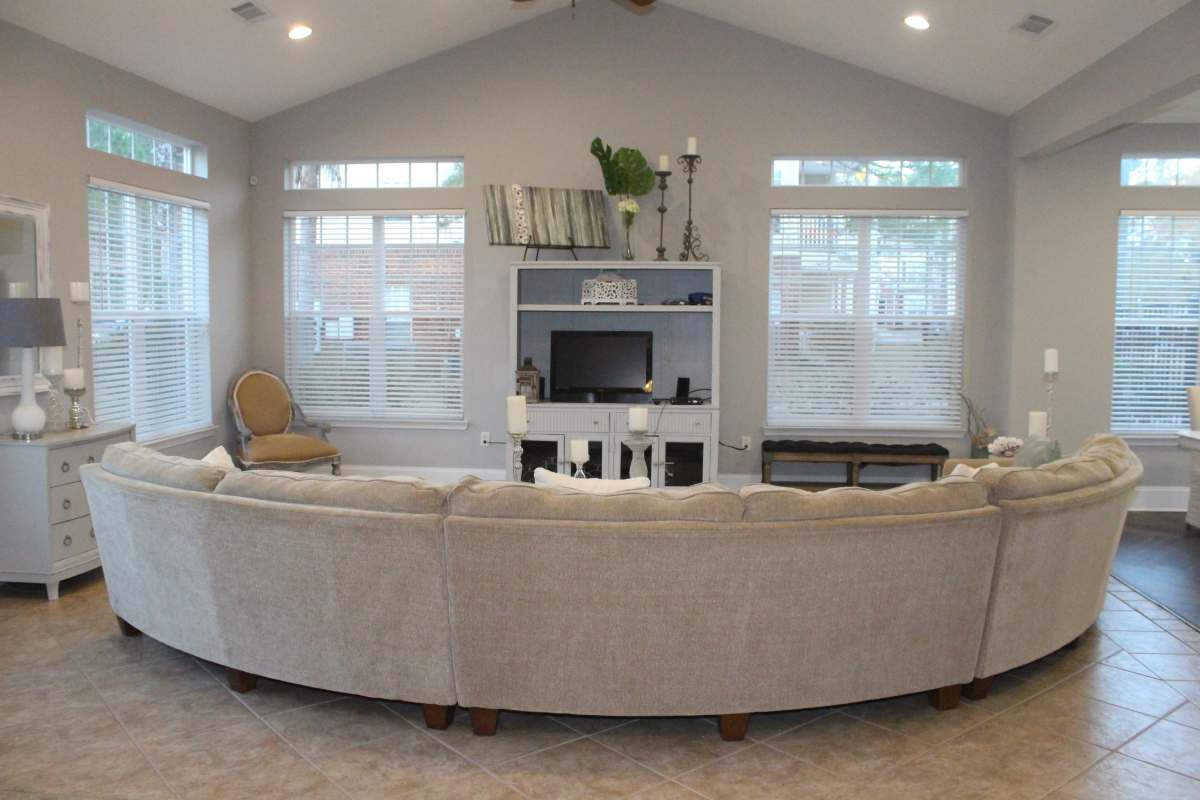 Comfortable couch at Lexington Park in Ocean Springs, Mississippi