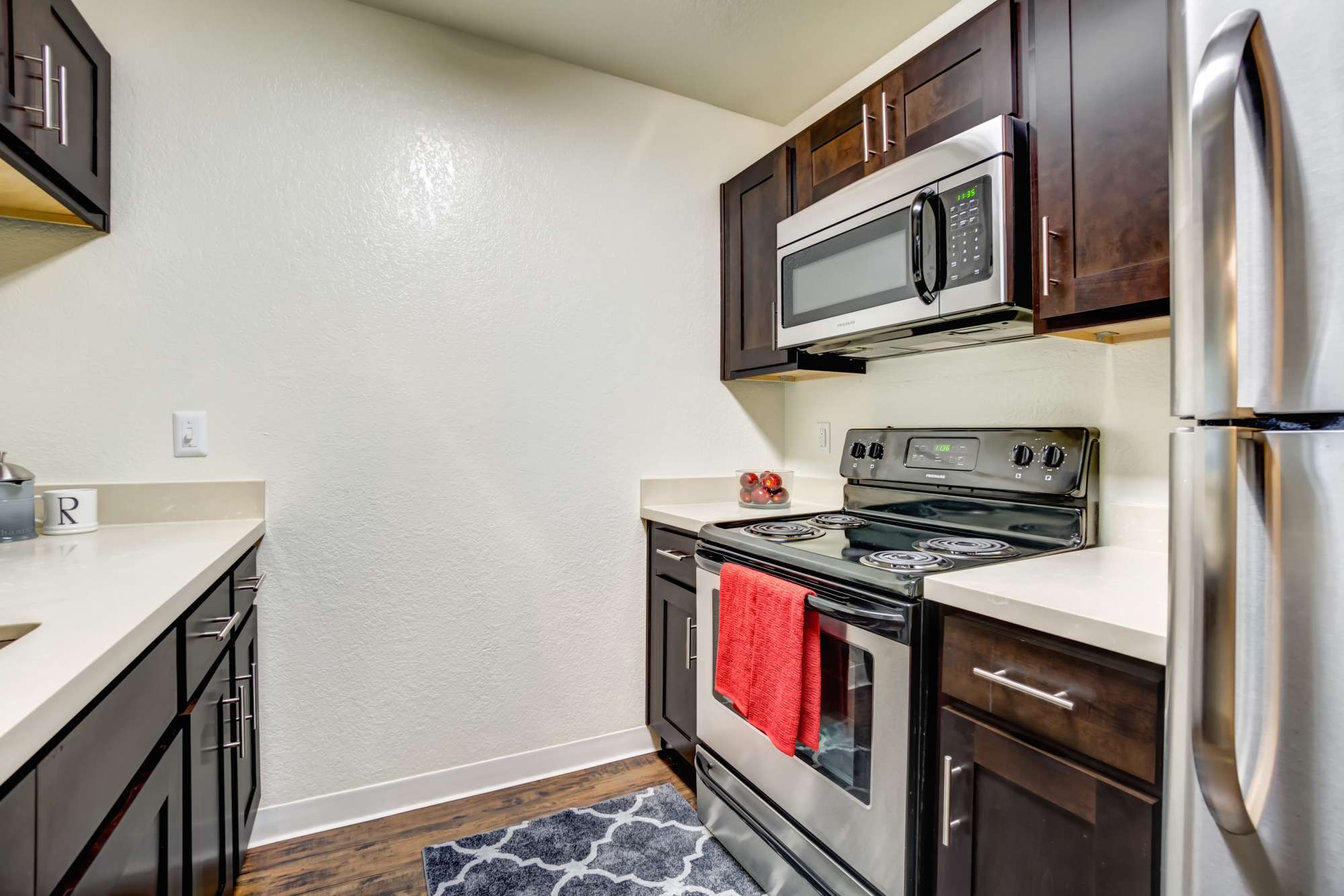 Beautiful kitchen cabinetry at Serramonte Ridge Apartment Homes in Daly City, California