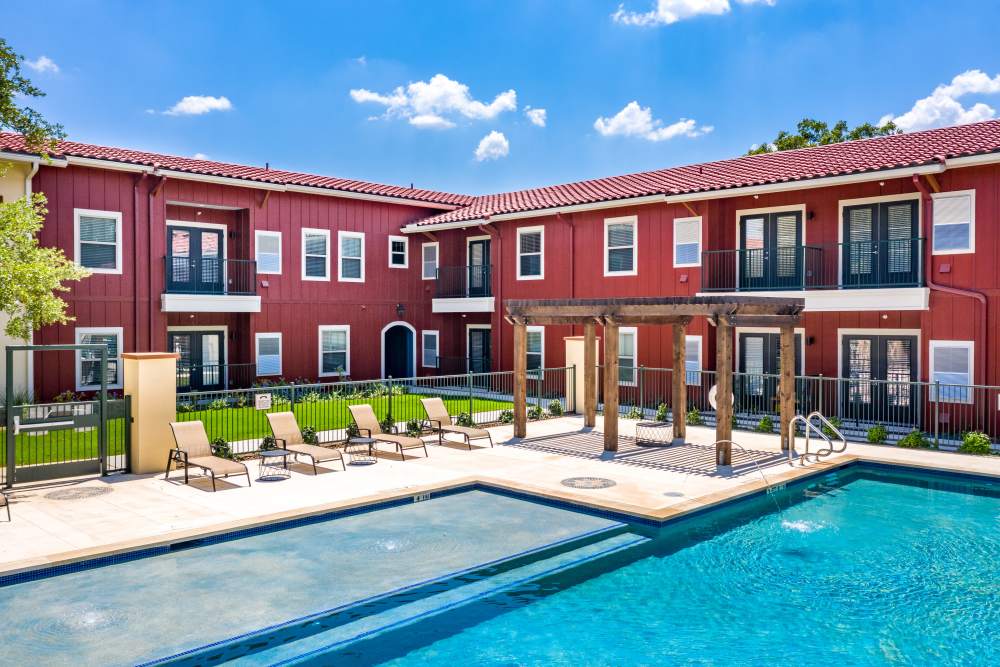 Modern-style apartments at The St John in San Antonio, Texas