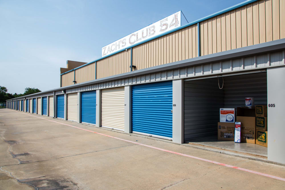 Open unit at Metro Self Storage in Amarillo