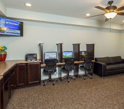 Busineess center at Crescent at Wolfchase home in Memphis, Tennessee