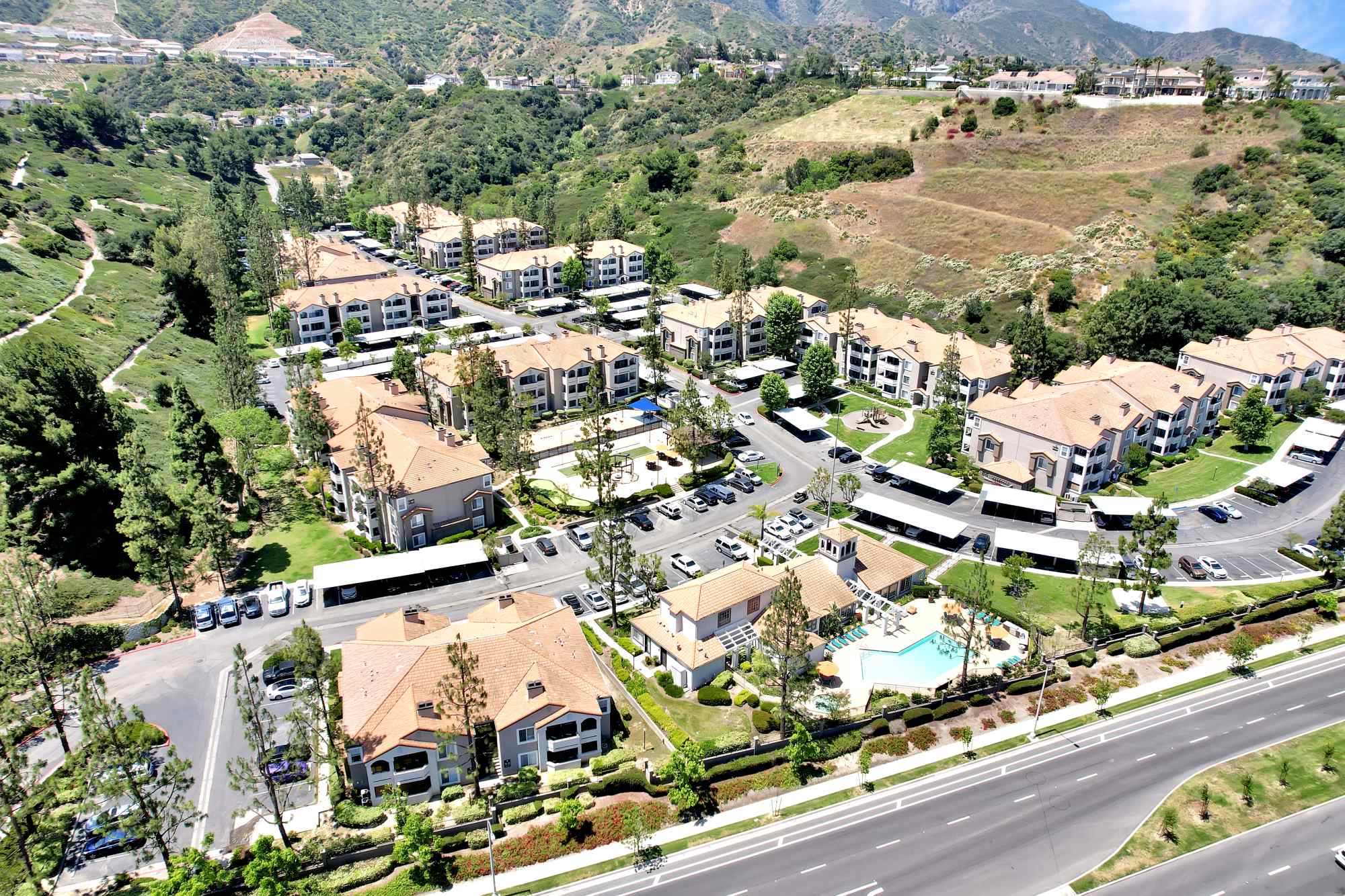 Exterior Building - New Paint at Sierra Del Oro Apartments in Corona, California