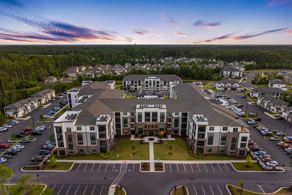 Aerial View of Westport Lofts in Belville, North Carolina