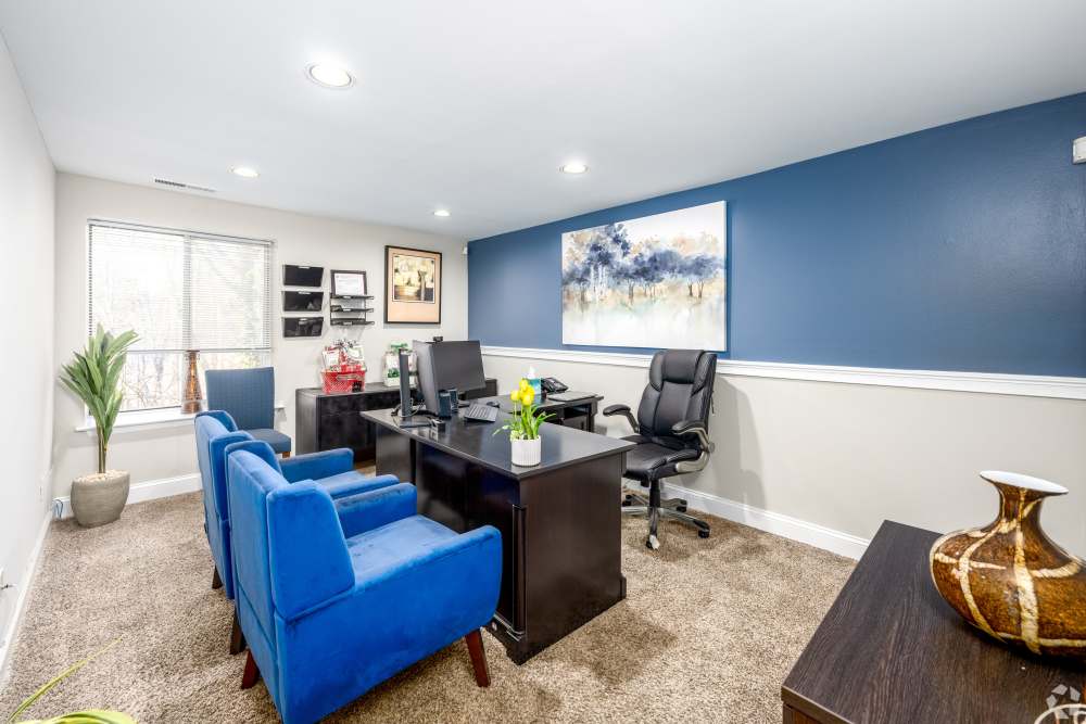 Interior of the clubhouse at Knights Bridge II in Burtonsville Maryland