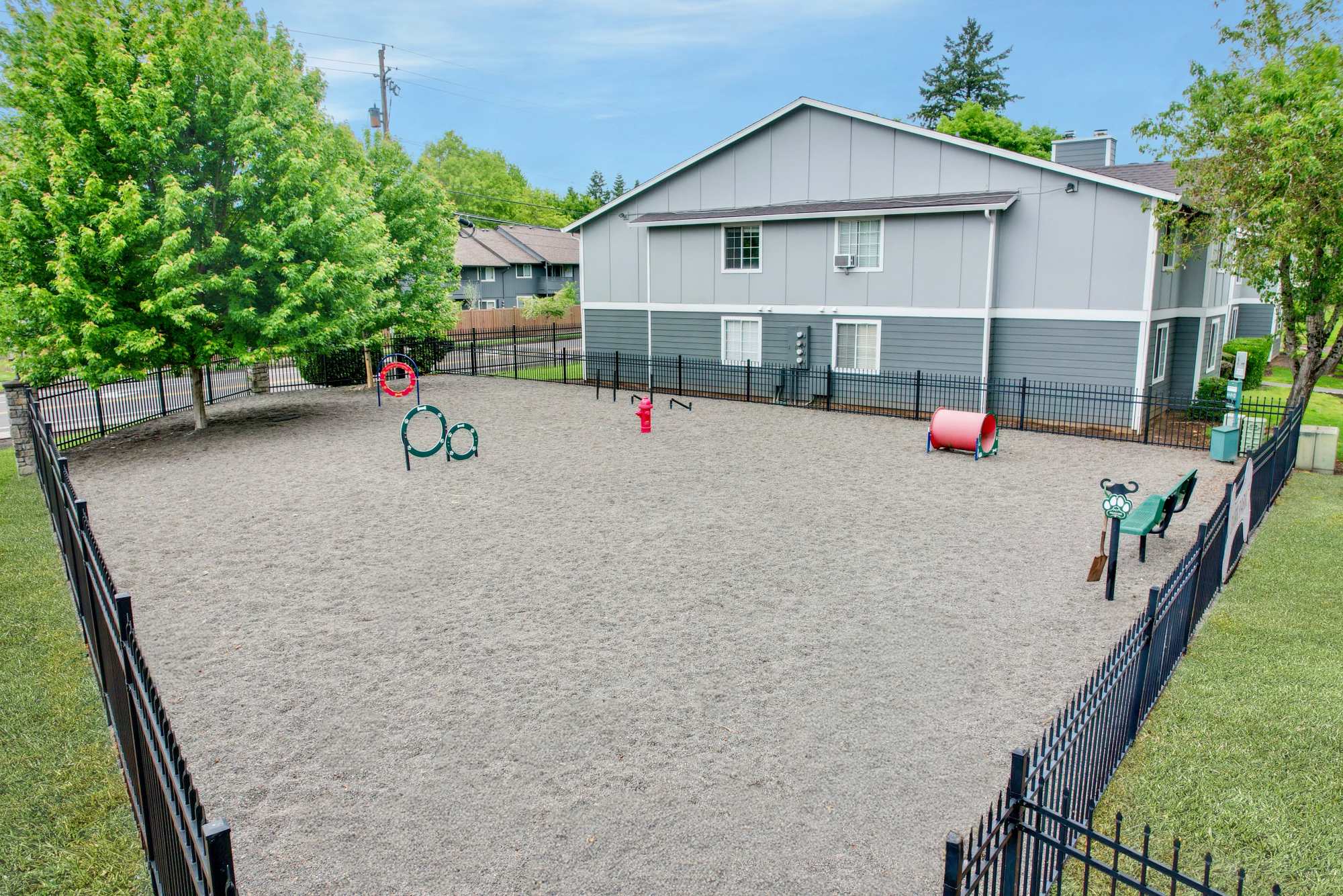 Bark park at Walnut Grove Landing Apartments in Vancouver, Washington