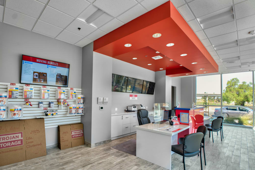 Leasing desk at Trojan Storage of Glendale in Glendale, California