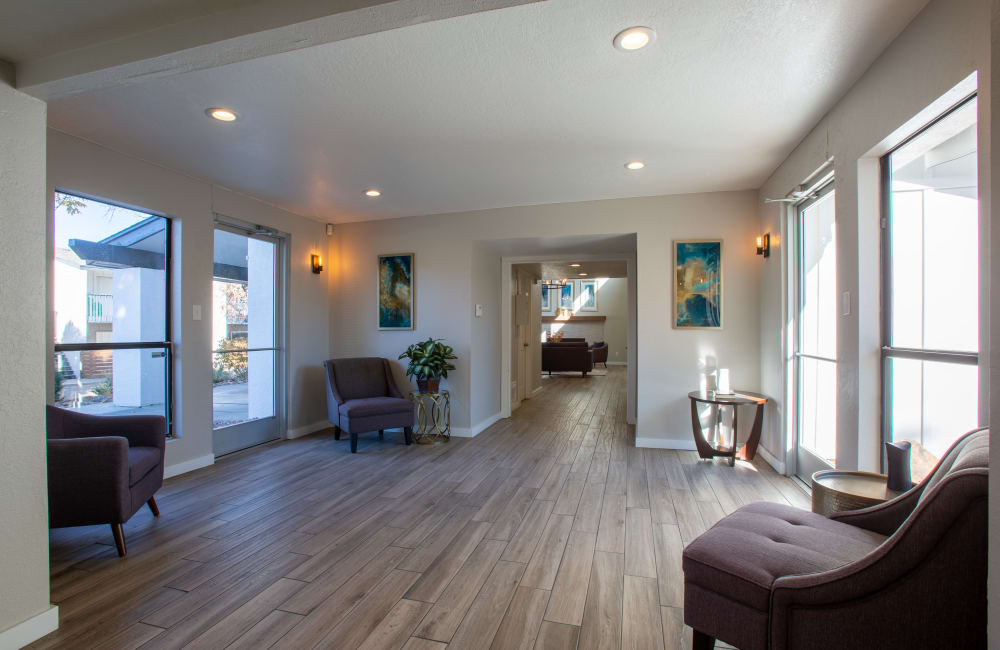 Clubhouse with lots of windows at  Montecito in Albuquerque, New Mexico