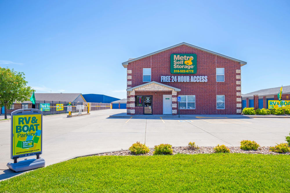 Parking area at Metro Self Storage in Wichita, Kansas