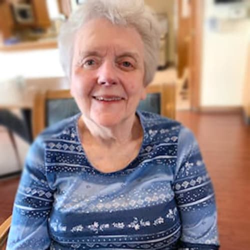 Resident in her apartment at Alderbrook Village in Arkansas City, Kansas