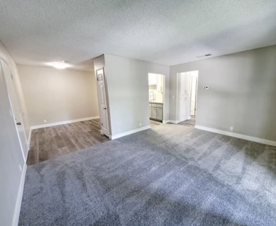 Carpeted living space at  The Mews At Dixon Farms in Dixon, California