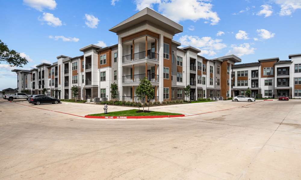 Apartment building at Opal Point at Kyle in Kyle. TX