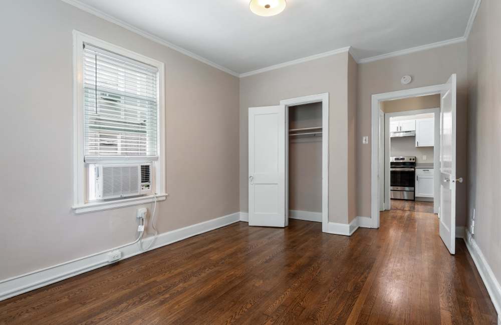 Bedroom with air conditioning at Stonewall Park in Memphis, Tennessee