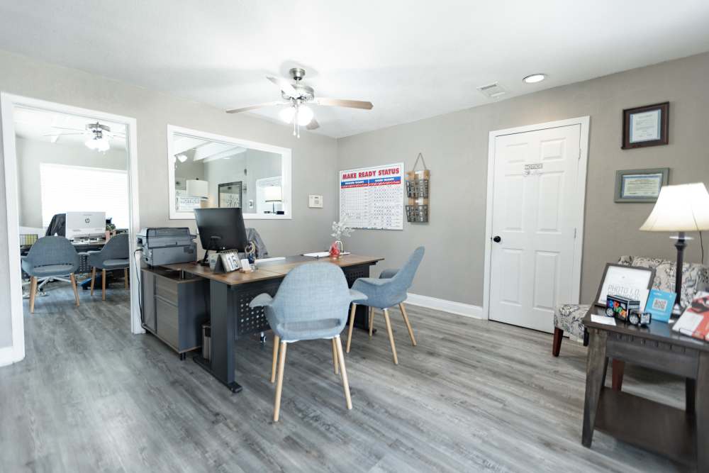 Leasing office at Hubbards Ridge in Garland, Texas