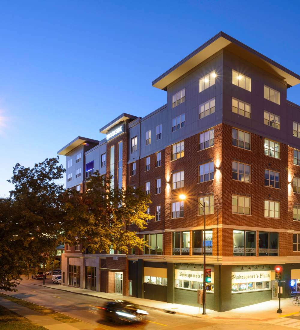 Charming community around Brookside Downtown in Columbia, Missouri