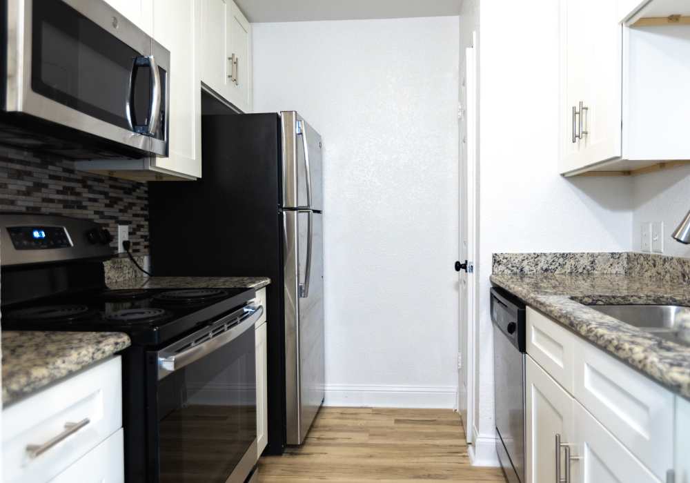 Kitchen at Lakeshore Villa Apartments in Rowlett,Texas