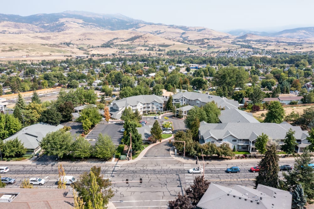 Aerial view at Maple Ridge Senior Living in Ashland, Ashland