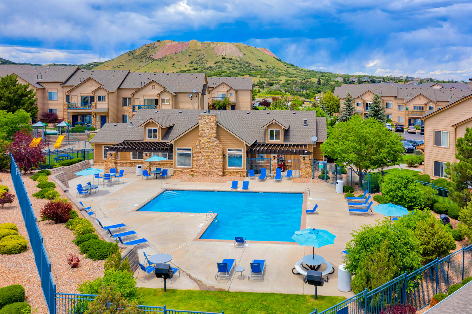 Amazing view of the entire complex at Reserve at Castle Highlands Apartments in Castle Rock, Colorado